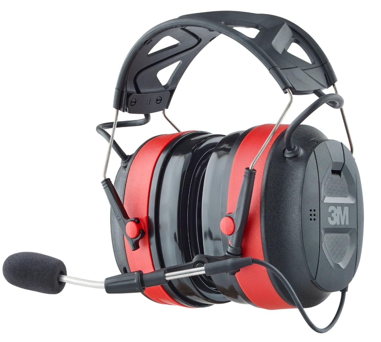 Photo 1 of 3M Pro-Comms Electronic Hearing Protector, Wireless Earmuffs With Bluetooth Technology & External Noise-Canceling Boom Microphone, Noise Reduction Rating (NRR) 26 dB, Premium Gel Cushions (90546-SIOC)