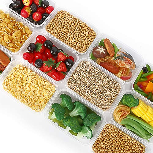 [60pk,25oz] Food Storage Containers with Lids-Food Containers Meal Prep Plastic Containers with Lids Food Prep Containers Deli Containers with Lids Freezer Containers with lids Disposable Containers - Thumbnail 2