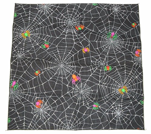 Halloween Spider Web Bandana Holiday Craft Napkin Placemat Cloths Costume NEW!