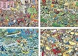 Ceaco 4-in-1 Multi-Pack Jan Van Haasteren Crowd Pleasers Jigsaw Puzzle
