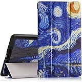 MoKo Google Nexus 7 2013 FHD 2nd Gen Case - Ultra Slim Lightweight Smart-Shell Stand Cover Case with Auto Wake/Sleep for Google Nexus 2 7.0 Inch 2013 Generation Android 4.3 Tablet, Starry Night