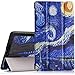 MoKo Google Nexus 7 2013 FHD 2nd Gen Case - Ultra Slim Lightweight Smart-Shell Stand Cover Case with Auto Wake/Sleep for Google Nexus 2 7.0 Inch 2013 Generation Android 4.3 Tablet, Starry Night