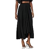 Making The Cut Womens Drapy Hi-lo Maxi Skirt