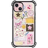 CASETiFY Bounce Case for iPhone 15 Plus [6X Military Grade Drop Tested / 21.3ft Drop Protection/Compatible with Magsafe] - You are Stars Collage - Clear Black