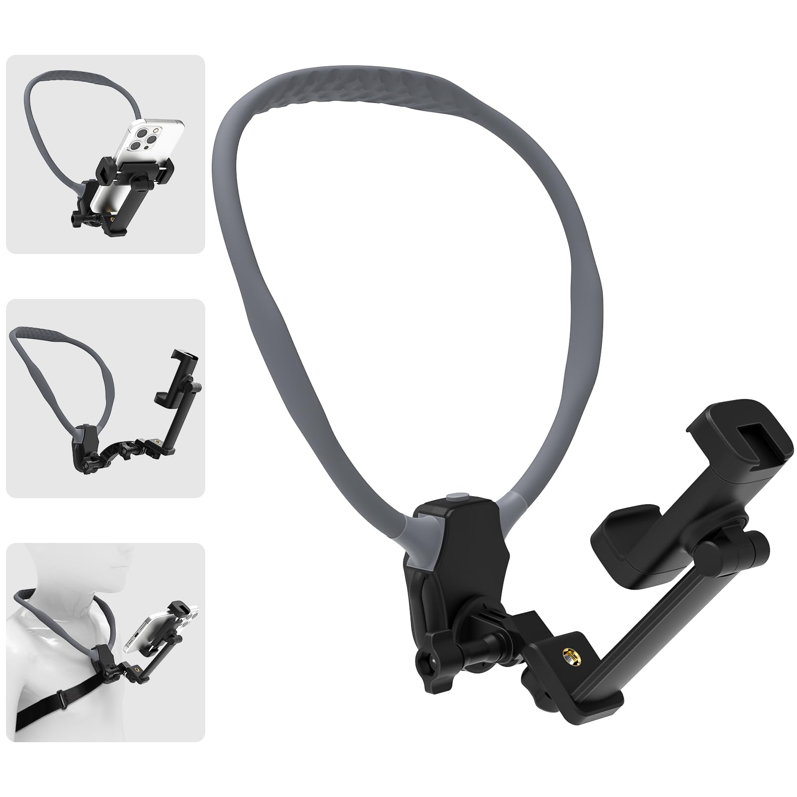 Photo 1 of ***MISSING PHONE HOLDER*** WAFTING Neck Mount for Cell Phone,Back Strap, Hands Free POV/Vlog Neck Phone Holder for Recording, Compatible with iPhone Andriod