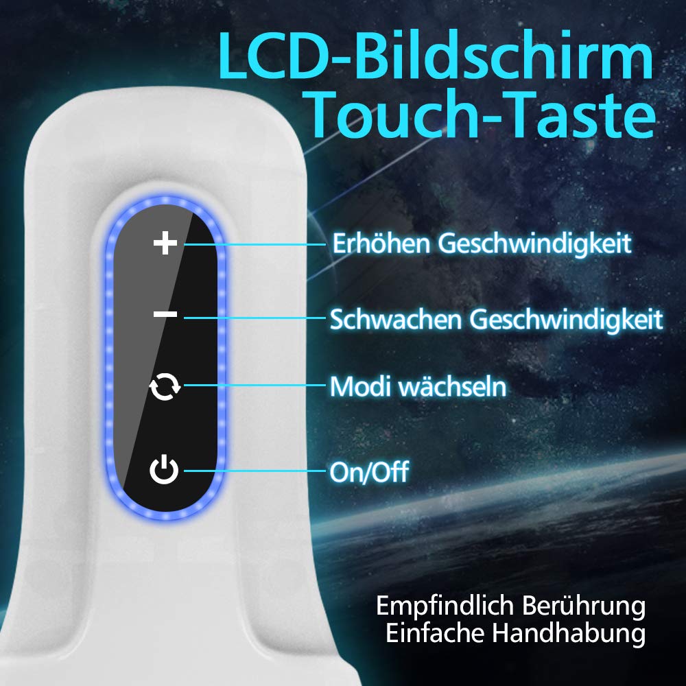 Elektrische Masturbatoren Cup Automatische Masturbieren Mann mit 360° Rotation Masturbator mit 3D Vagina Sexspielzeug für Männer mit 8 Drehungsmodi Touch- Taste Erotik
