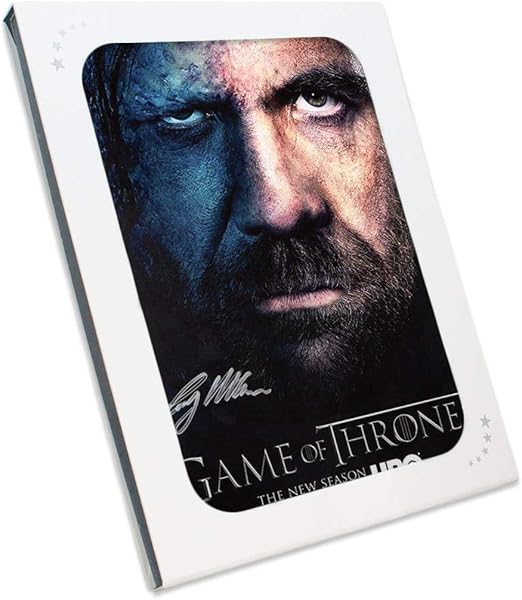 Cartel de Juego de Tronos firmado por Sandor Clegane. En caja de regalo: Amazon.es: Hogar