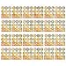 eBoot 288 Pieces 72 Designs Gold Nail Vinyls Nail Stencil Sticker Sheets Set for Circular Hollow Nail Art Design, 24 Sheets