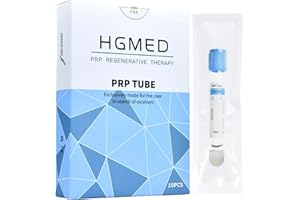HGMED 10 Tubes PRP Tubes ACD Solution A and Gel 10 mL prp (10ml), Off White