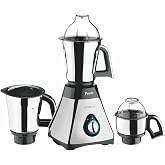 Preethi Steele 3-Jar Mixer Grinder, 550-Watt