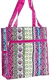 World Traveler Patchwork Print Collection Travel Tote Bag 12-inch