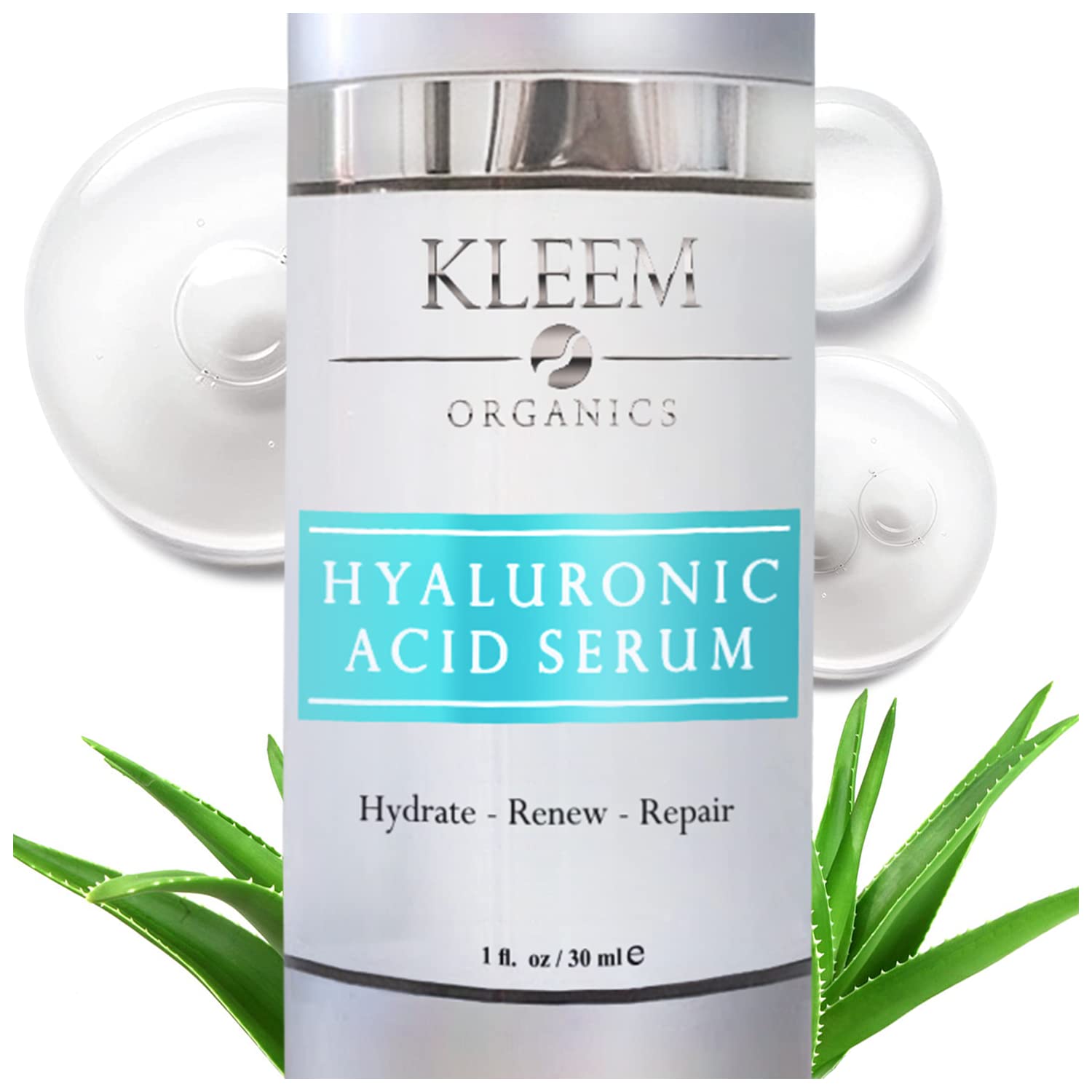 2.5% Pure Hyaluronic Acid Face Serum - Anti Wrinkle & Anti Aging Hyaluronic Acid for Face with Vitamin C & E, Aloe - Antiaging Hydrating Serums Skincare