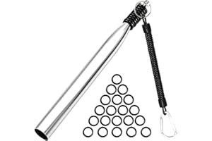 PIYIENR Wacky Rig Tool Wacky O-Rings for Wacky Rigging Soft Plastic Worms, Wacky Rigging Tool Fishing Bait Rigs, Wacky Worm Tool Silicone O Rings for Rubber Fishing Worms for Bass Fishing Wacky or Neko Rig