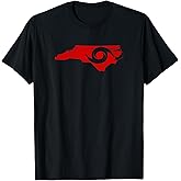 Red North Carolina Eye of The Hurricane T-Shirt Small