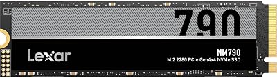 Lexar NM790 SSD 4TB PCIe Gen4 NVMe M.2 2280 Internal Drive 7400MB/s PS5 Gamer