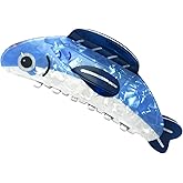 Sardine Hair Claw Clip: Acetate Fish Hair Clip Claw Hairpin Non-slip Unique Cute Ocean Animal Strong Hold Jaw Barrette for Women