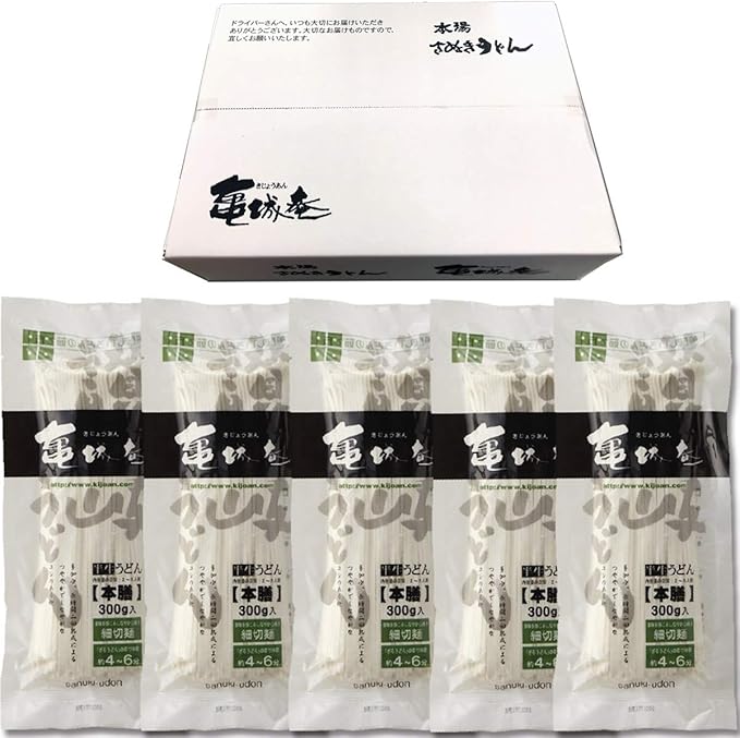 Amazon Sc 7050 半生讃岐うどん細切麺 300g 5袋 お徳用セット 亀城庵 うどん 通販