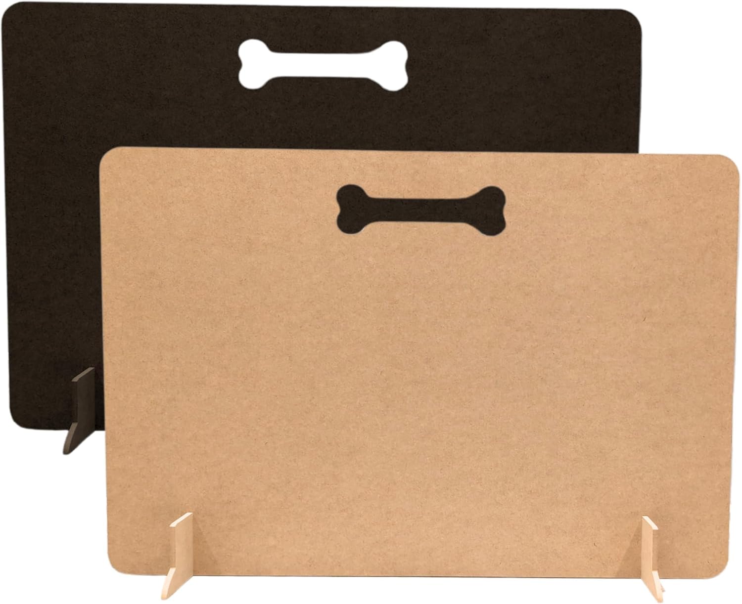 Dog Stopper for Stairs, Dog Barrier Gate | Portable Wooden Pet Stopper | No Drill, Travel Puppy Gate for Stairs and Doorways (Natural, 50cm (H) x 70cm (W))