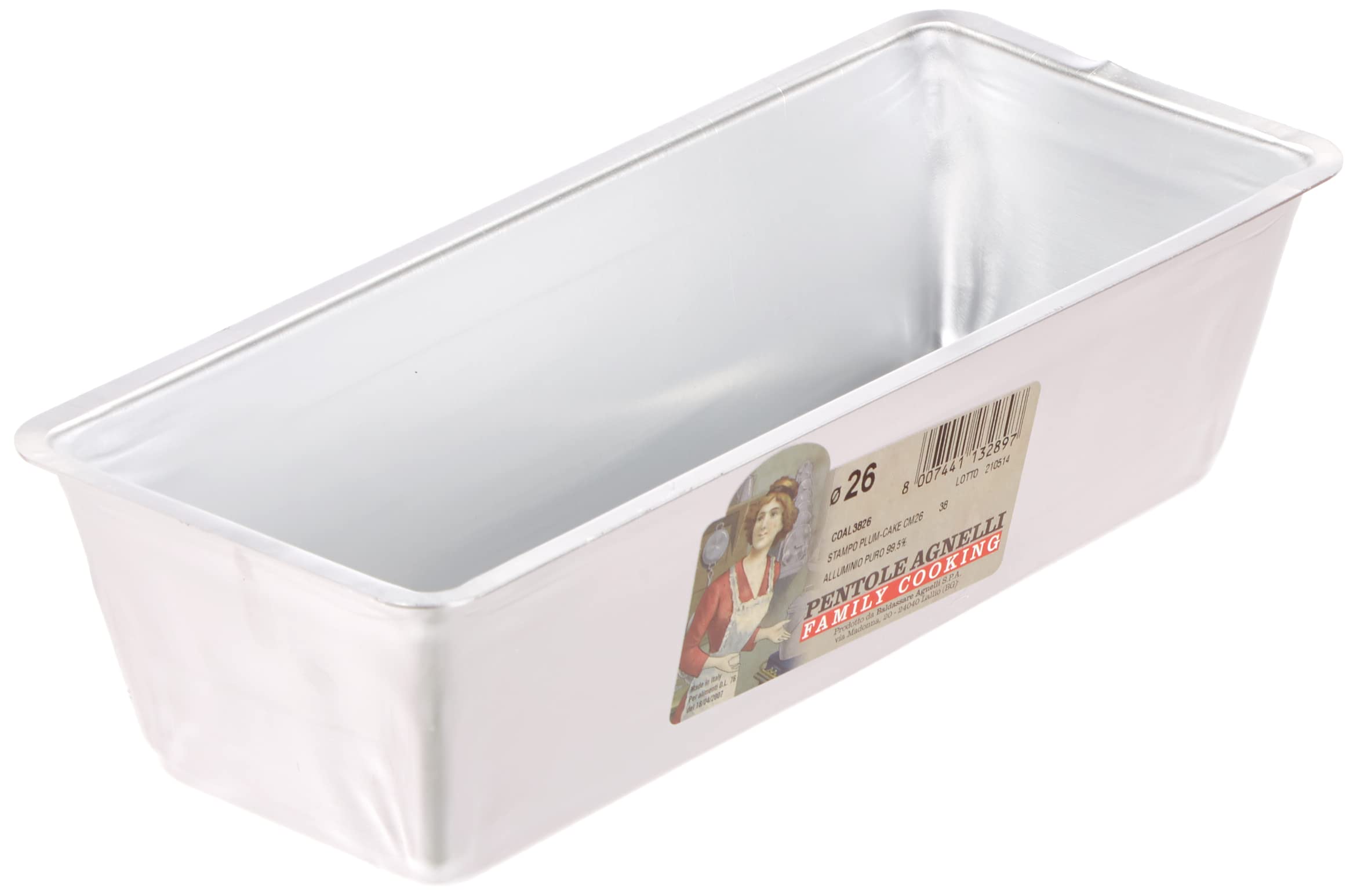 Pentole Agnelli Pastry - Pizza Plum Cake, Diameter 26 Cm. Silver one size COAL3826