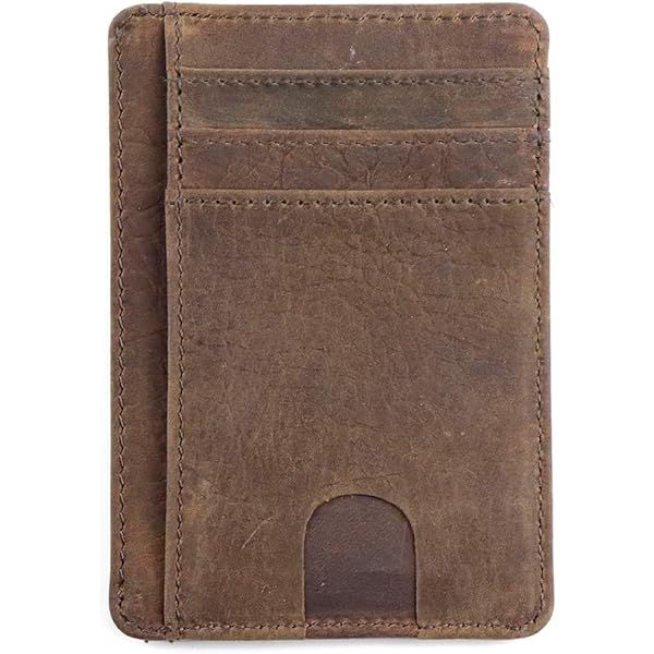 Amazon.com: Claasico Front Pocket Small Minimalist Leather Wallet