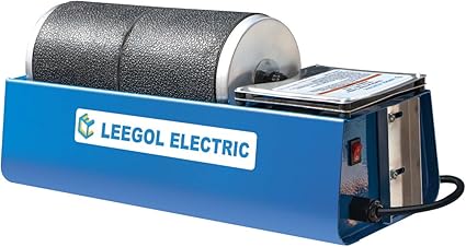 Amazon Com Leegol Electric Rotary Rock Tumbler Double Drum 6lb Lapidary Polisher Double Drum Toys Games