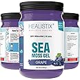 Healistix Grape Sea Moss Gel [16 Oz] - Exquisitely Crafted from Seamoss Wildcrafted in The Pristine Waters of St Lucia, A Natural Culinary Delight