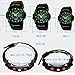 Men's Multi Function Digital LED Quartz Watch Electronic Sport Watches Mens Blue Medium