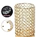 VINCIGANT Gold Cylinder Crystal Candle Holders/Hollow Flower Vase Centerpieces for Dinning Room Coffee Table Decoration,Wedding/Anniversary/Housewarming