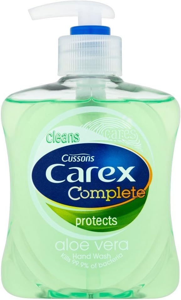 Carex Aloe Vera Antibacterial Liquid Soap Moisturising Hand Wash 250ml 12 Pack