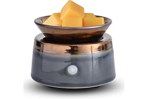 kobodon Ceramic Candle Wax Warmer,Home Fragrance Diffuser, Wax Melter Fragrances Candles Oils, Fragrance Warmer Candles or Wax Melts as Gifts for Mom Grandma Women…