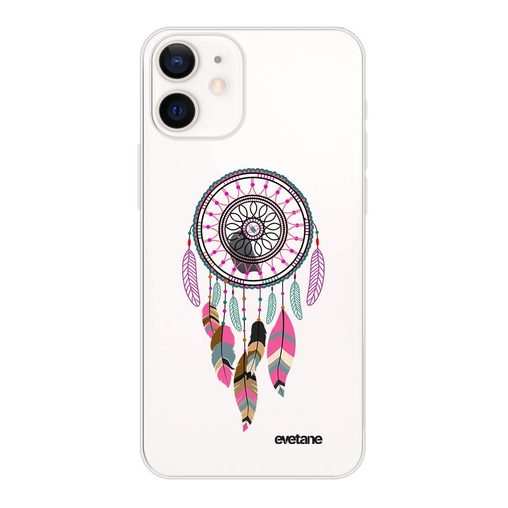 Evetane Case for 5.4-Inch iPhone 12 Mini Dream Catcher Design Fuchsia Pink — image 1
