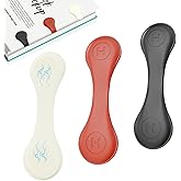 XYOFUN 3 Pack Silicone Magnetic Bookmarks, Double-Sided Magnet Reading Clips, Page Holders for Men & Women, Ideal Gift for Book Lovers, Writers, and Avid Readers - Multicolor