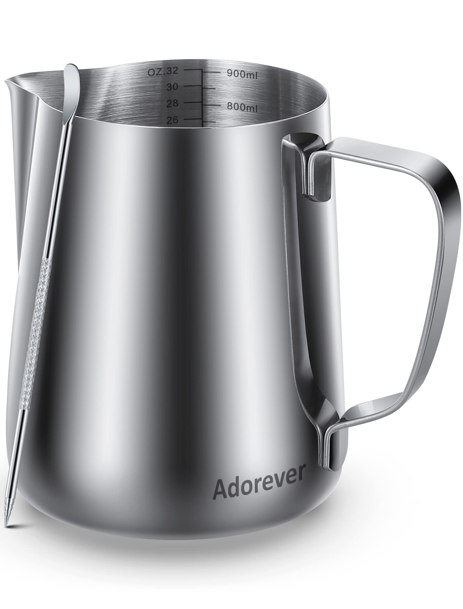 Milk Frothing Pitcher, 32oz Steaming Pitcher