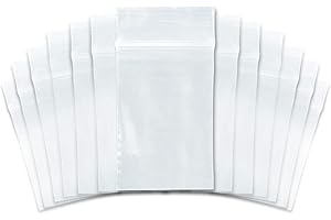SNL Quality Zipper Lock Reclosable Clear Disposable Plastic Bags, Strong | 2" X 3" - 2 MIL - 1,000 Bags