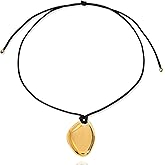 HANRESHE Chunky Gold Necklace For Women Trendy Cord Necklace Trendy Long Gold Pendant Necklaces Jewelry Gift