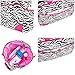 SoHo Pink Zebra Diaper Bag Tote Purse 6Pc Set