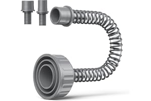 MORHANDISN AC Drain Line Cleaner, A/C Condensate Drain Line Cleaner Adapter, Universal Fit AC Drain Line Unclogger, Compatiable With Most PVC Pipe Sizes, Easy To Use, Grey