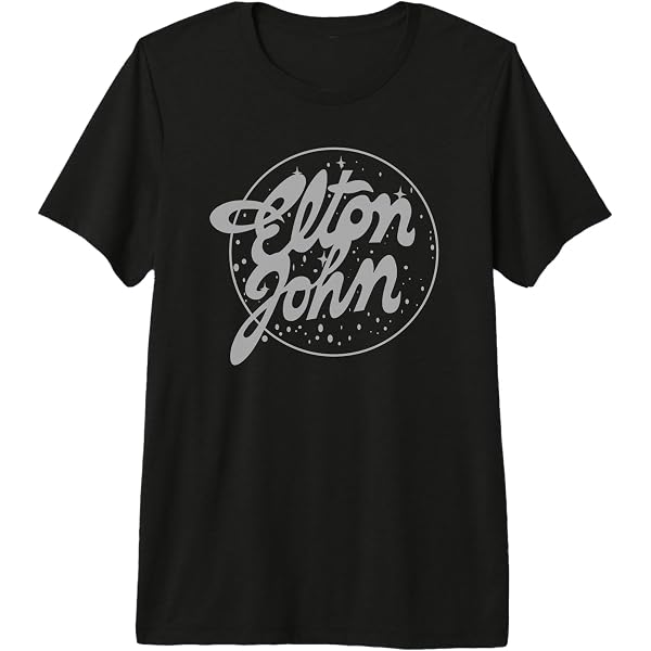 Amazon.com: Elton John Official Vintage Tour Logo T-Shirt