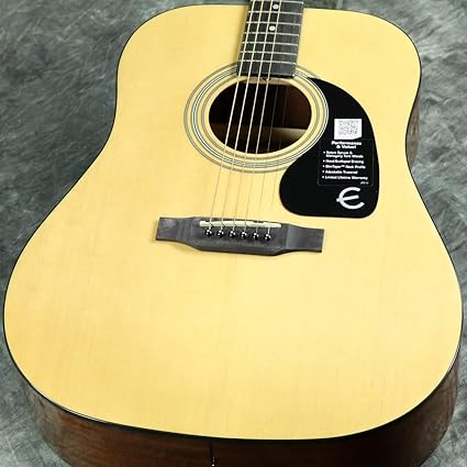 Amazon Epiphone アコースティックギター Dr 100 Na エピフォン 初心者向け 入門用フォークギター 楽器 音響機器 楽器
