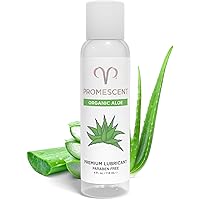 Promescent Organic Aloe Lube for Sex with Natural Ingredients, Premium Personal Lubricant Sex Gel for Couples, Toy/Vibrator S