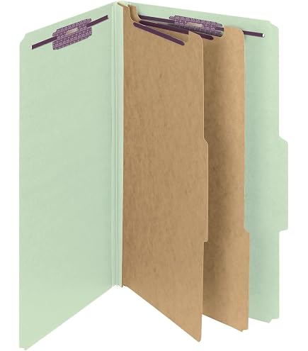 Cartelle Classificatrici Universal 10410 6 Sezioni &ndash; Colore Blu, Confezione Da 10 &ndash; Nuove