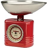bilancia da cucina vintage rossa