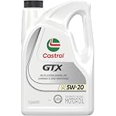 Castrol GTX 5W-20 Synthetic Blend Motor Oil, 5 Quarts