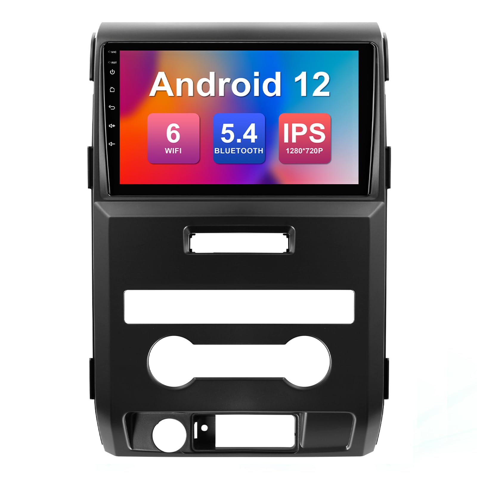 Photo 1 of (Manual AC) 2+32G 9-inch Android 12 Car Stereo for Ford F150 Raptor 2009-2012 IPS Touchscreen Screen Car Radio with Carplay & Android Auto Support Backup Camera GPS FM Navi BT SWC