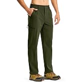 BGOWATU Men's Lightweight Hiking Pants Quick Dry Water Resistant Joggers | Lightweight Quick Dry Fabric, Water Resistant UPF 50+, Zippered Pockets, Stretch Athletic Fit, Hiking Travel Workout