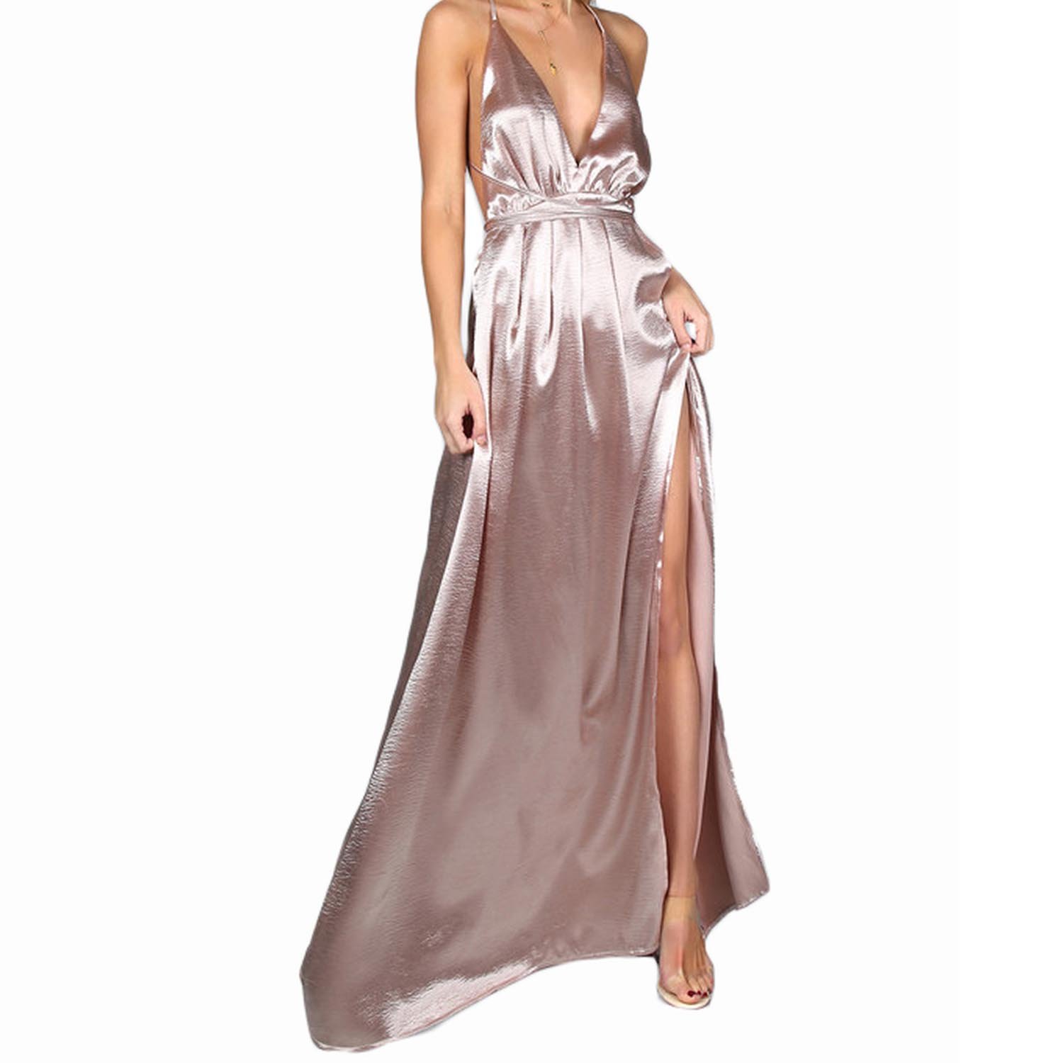 plunging neckline summer dress