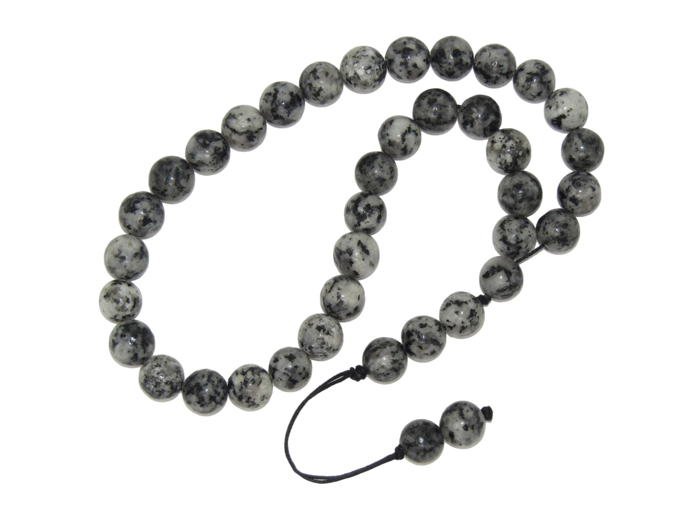 Jeannieparnell 429 - Loose Prayer Worry Beads 8mm Brindle Stone Gemstone Beads Handmade