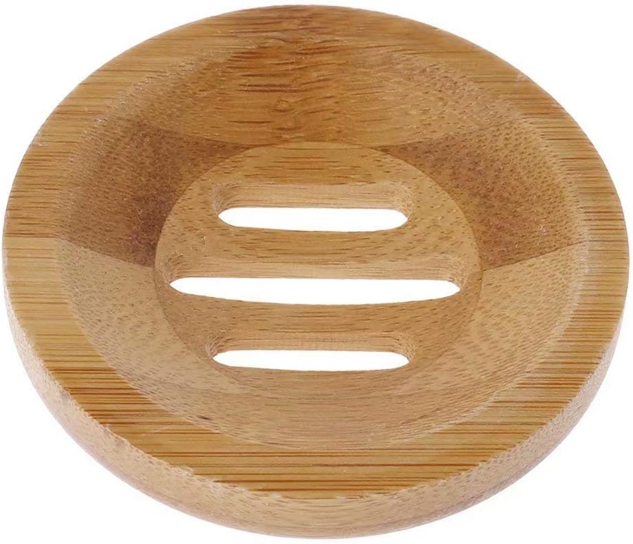 Hot Sale Natural Bamboo Soap Dish Storage Holder-Random Color
