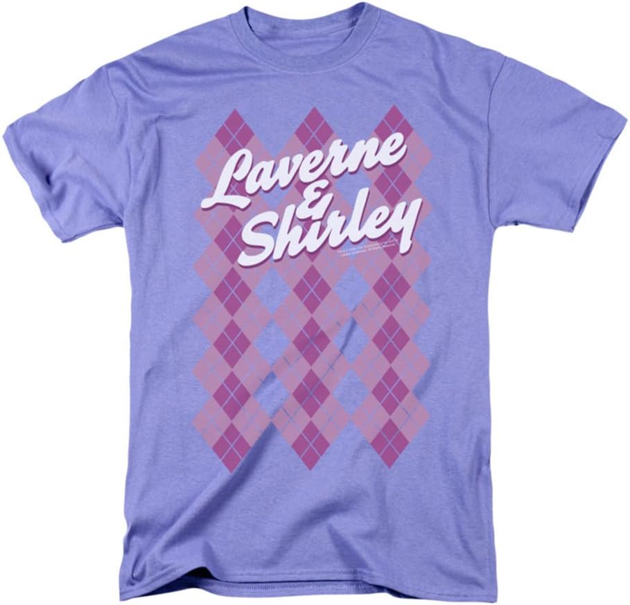 Laverne & Shirley Argyle Mens Short Sleeve Shirt (Lavendar, XXX-Large) : Amazon.com.au: Clothing 