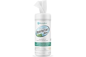 Benefect Botanical Disinfecting Wipes - (170 Wipe Count) Natural, No Residue - Antibacterial Disinfectant, Multi-Surface Clea